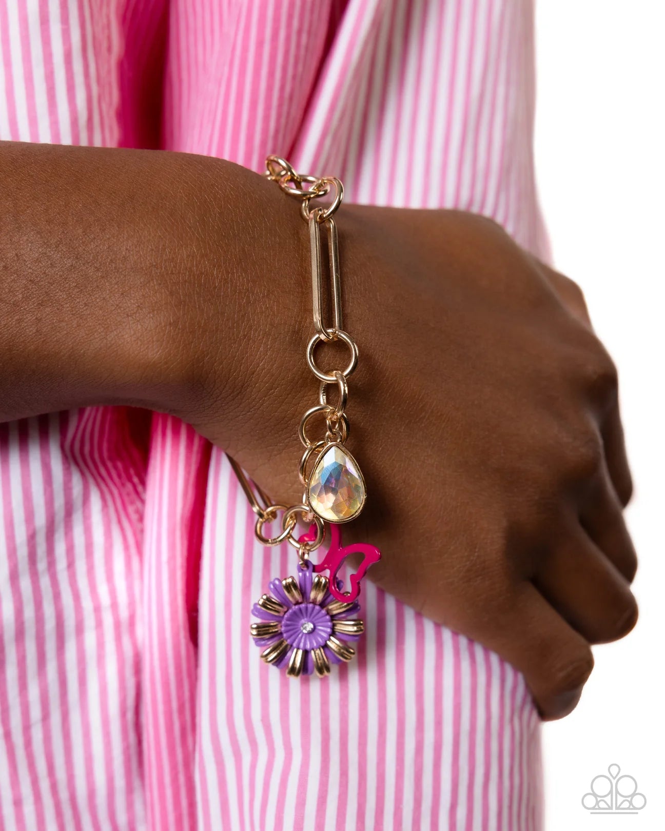 Aerial Adventure - Purple Necklace - Paparazzi Accessories/Aerial Accomplishment - Purple Bracelet - Paparazzi Accessories