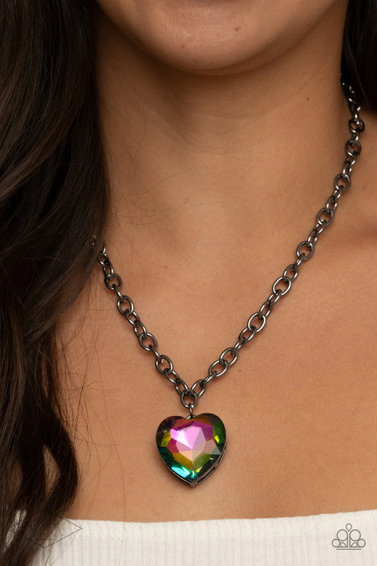 Paparazzi Necklace ~ Flirtatiously Flashy - Multi