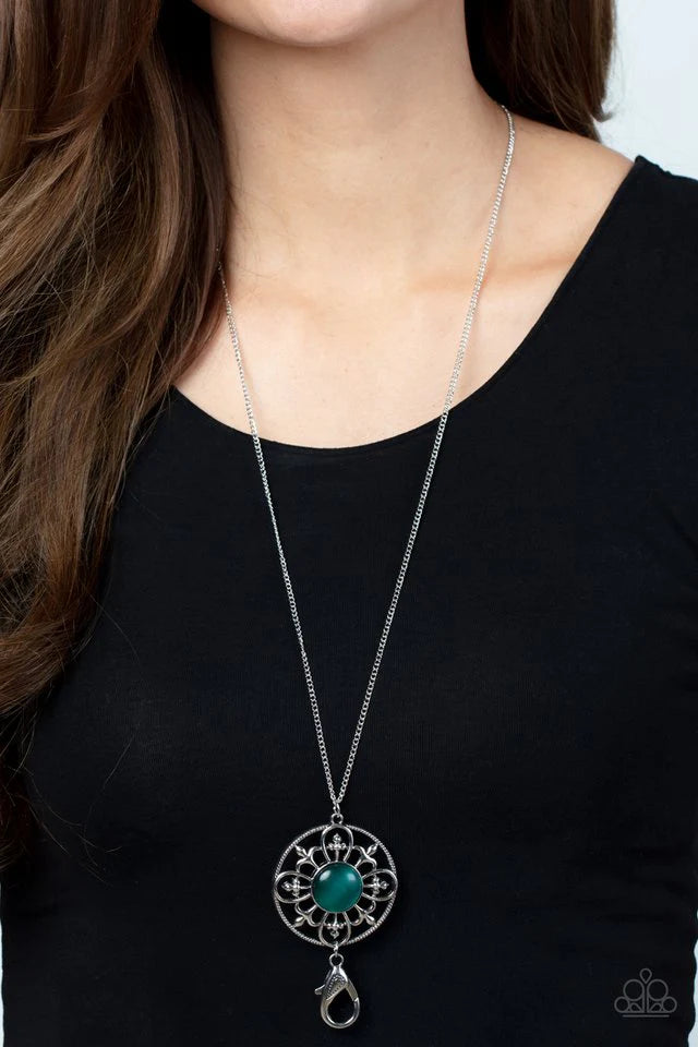 Paparazzi Necklace ~ Celestial Compass - Green