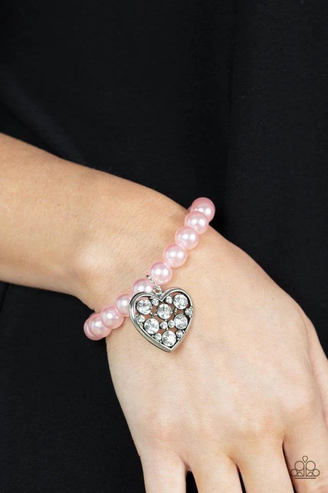 Paparazzi Bracelet ~ Cutely Crushing - Pink