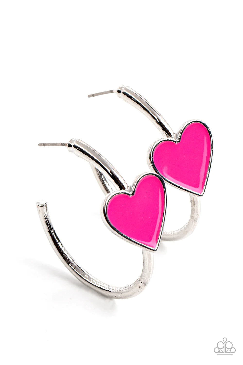 PAPARAZZI "KISS UP" PINK EARRINGS