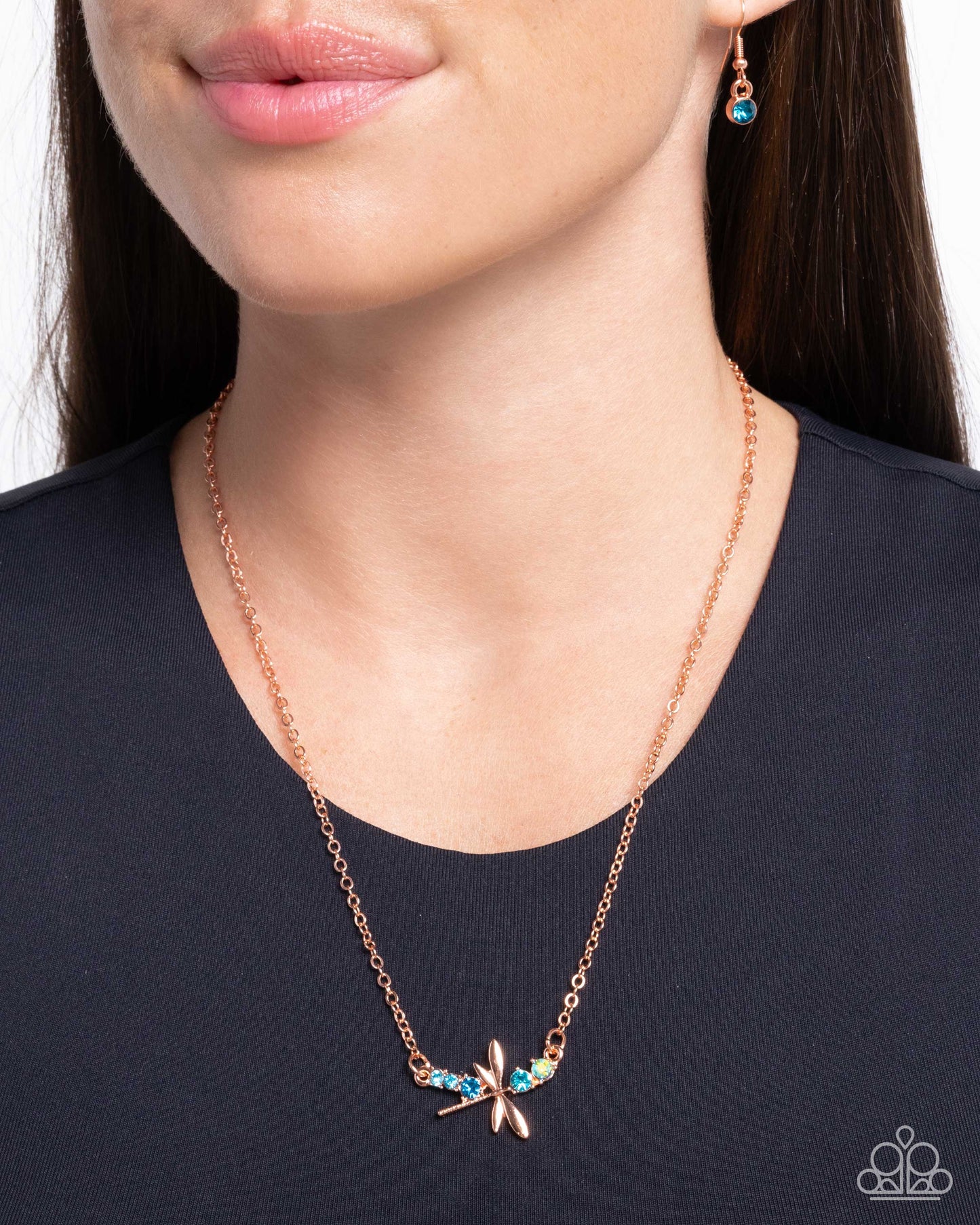 Paparazzi Dragonfly Deed - Copper Necklace