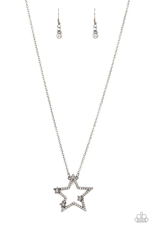 Paparazzi Necklace ~ I Pledge Allegiance to the Sparkle - Black