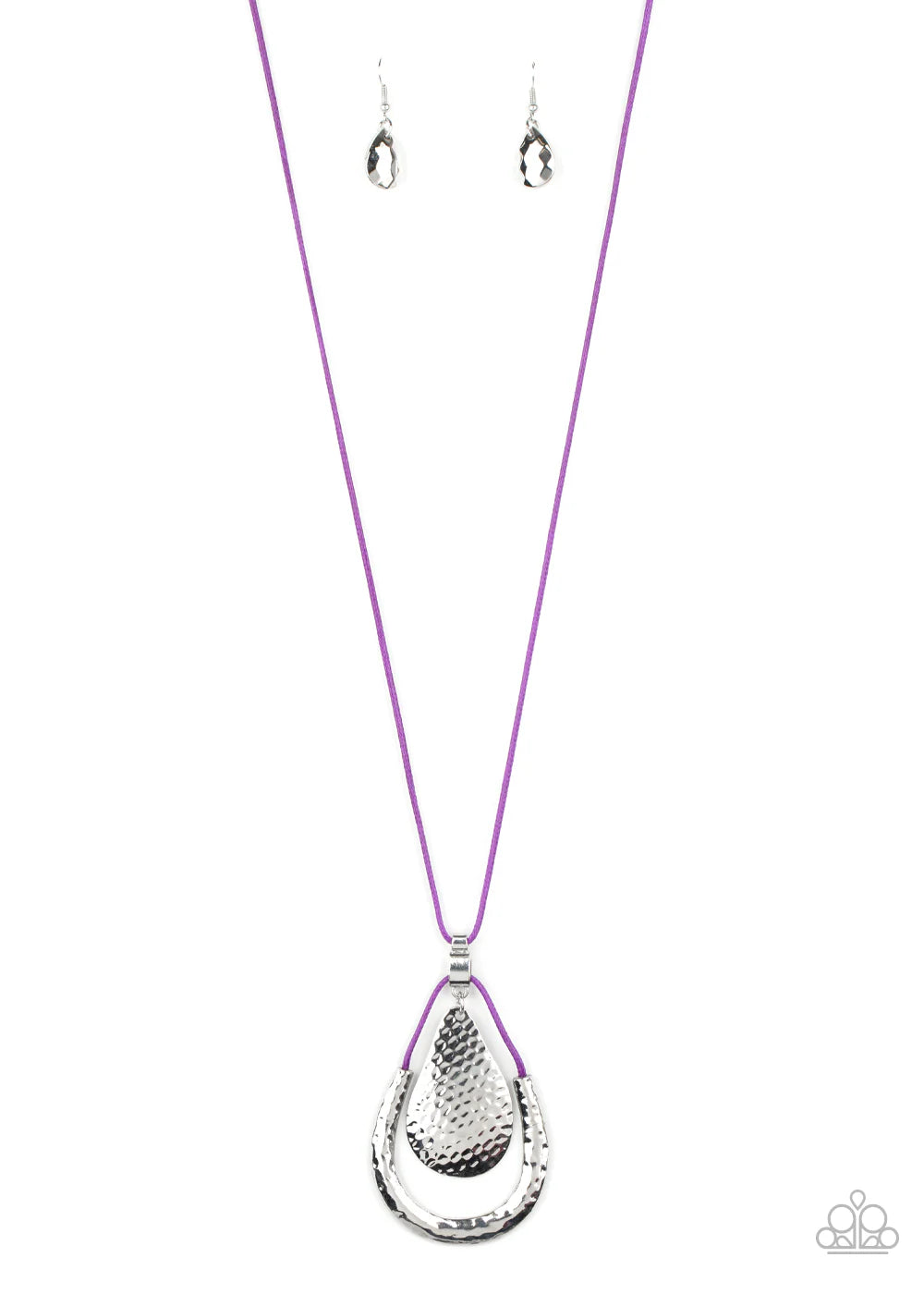 Paparazzi Texture Trekker - Purple Necklace