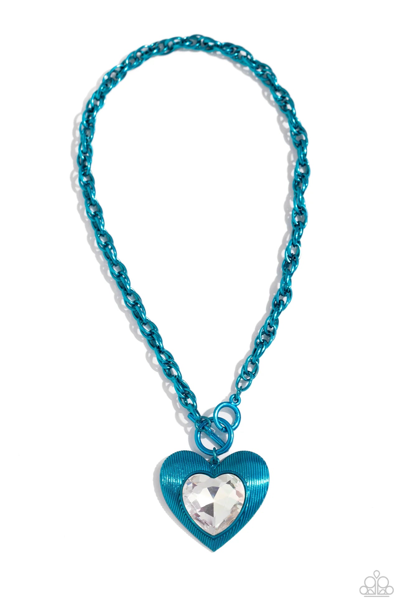 PAPARAZZI "MODERN MATCHUP" BLUE NECKLACE