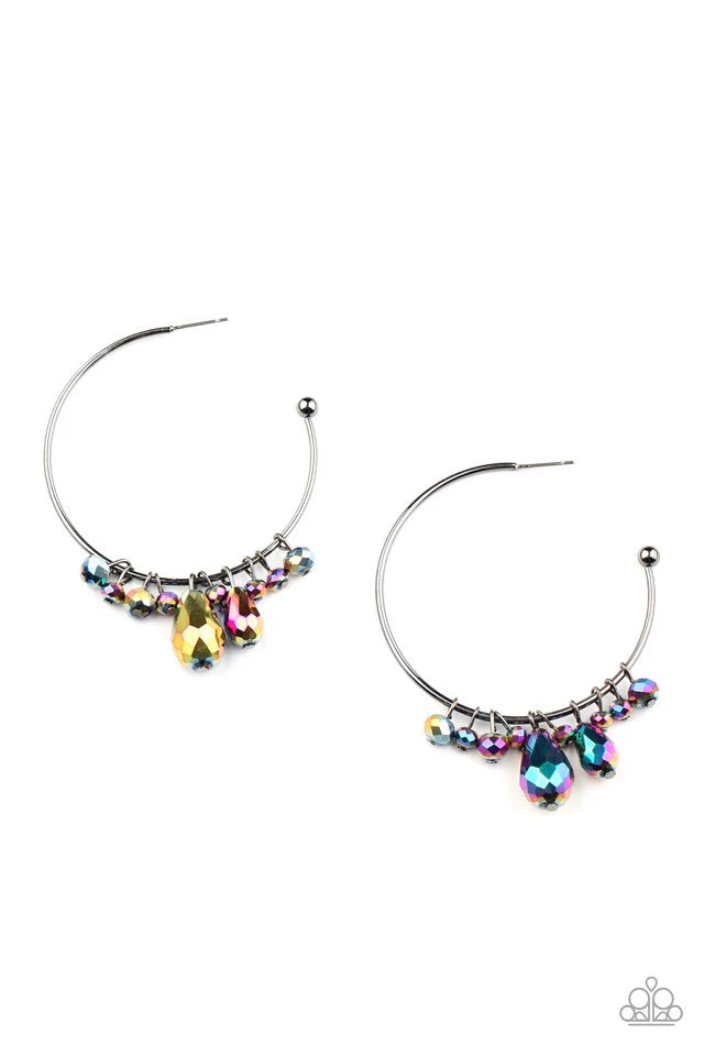 Paparazzi Earring ~ Dazzling Downpour - Multi