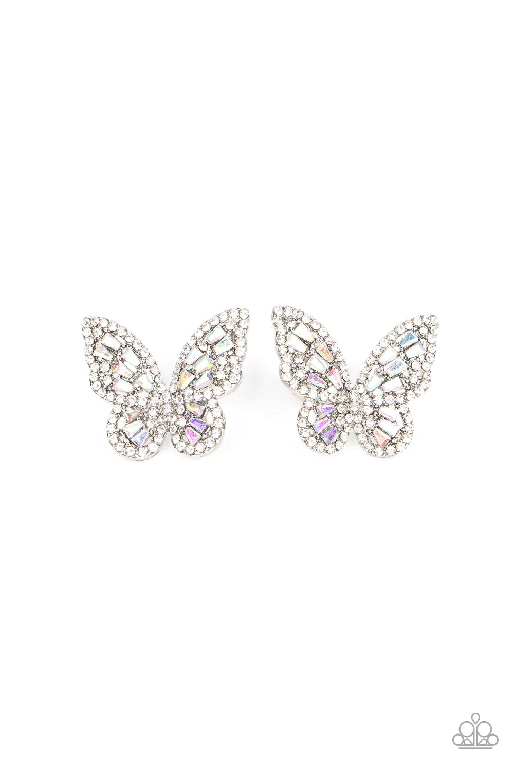 PAPARAZZI "SMOOTH LIKE FLUTTER" MULTI POST EARRINGS