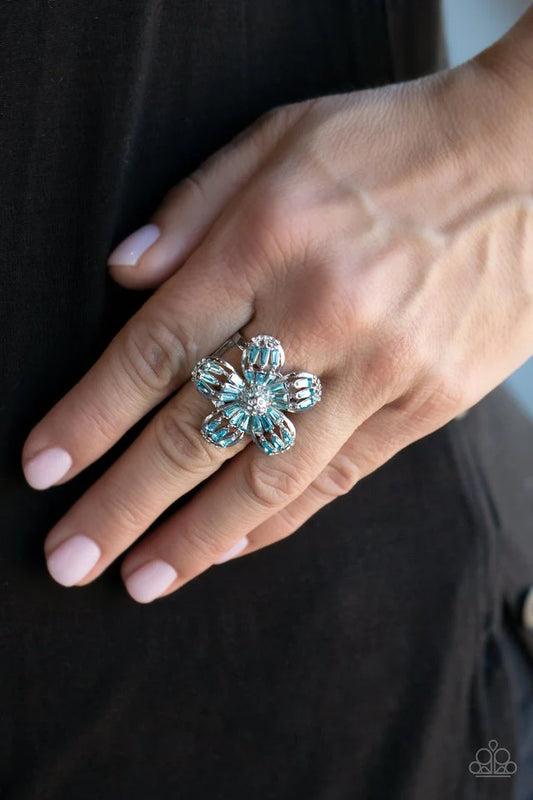 Paparazzi Ring ~ Botanical Ballroom - Blue