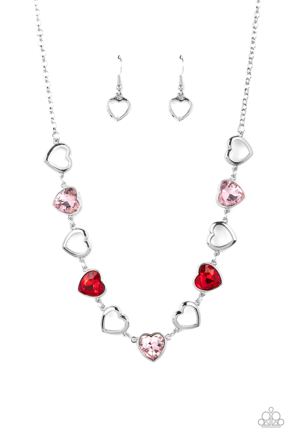 Paparazzi Contemporary Cupid - Multi Necklace/Paparazzi Sentimental Sweethearts - Multi Bracelet