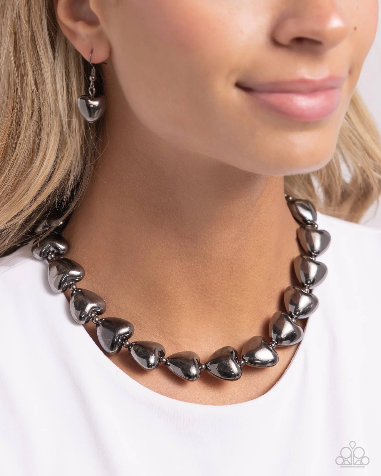 Hello Heartstrings - Black Necklace - Paparazzi Accessories