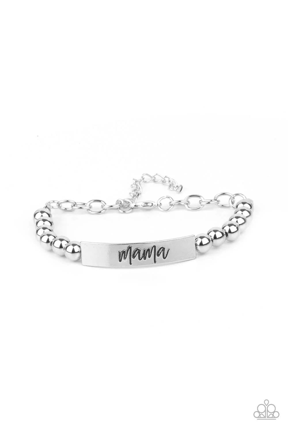 Mom Squad - Silver Bracelet - Paparazzi Accessories