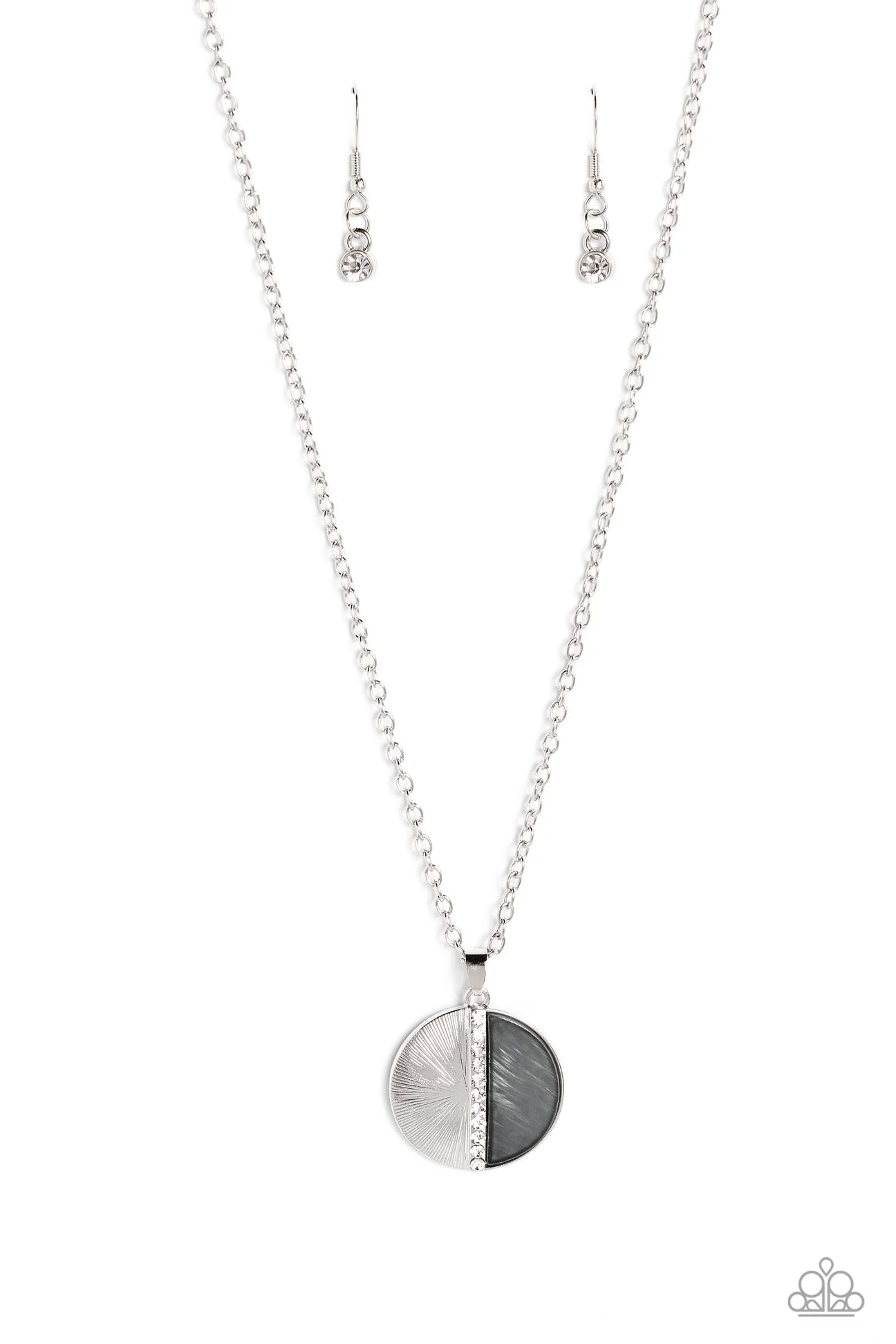 Captivating Contrast - Silver Necklace - Paparazzi Accessories