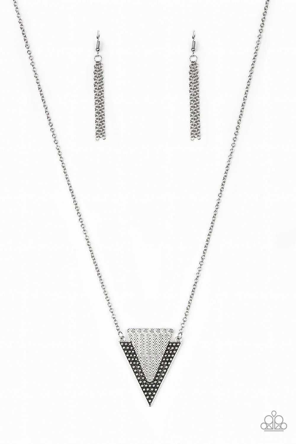 Paparazzi Ancient Arrow - Silver Necklace