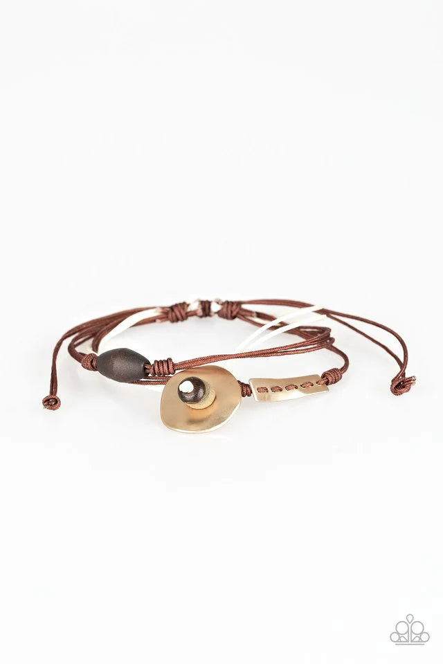 Paparazzi Trail Trek - Brown Bracelet