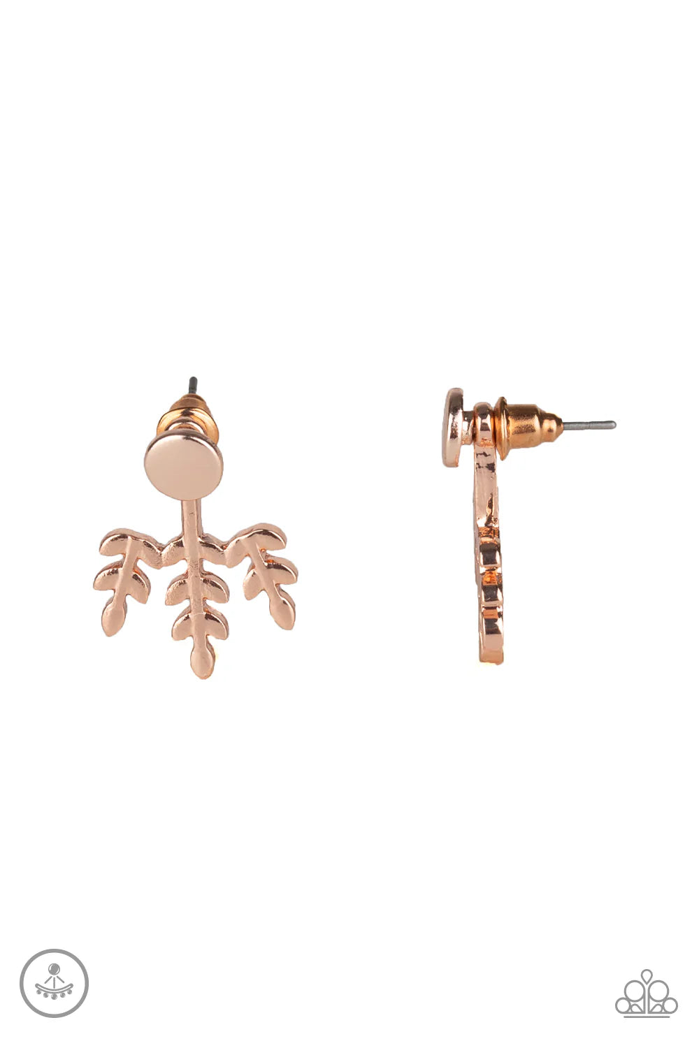 Paparazzi Autumn Shimmer - Rose Gold Post Earrings