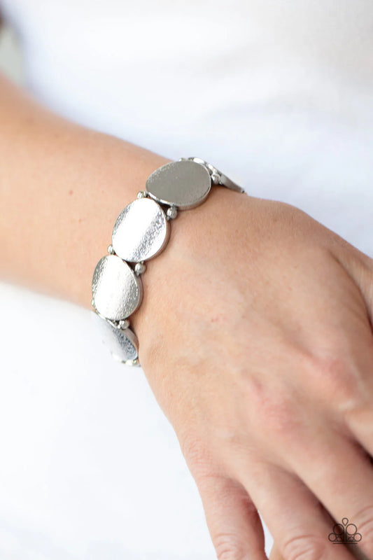 Paparazzi Metallic Spotlight - Silver Bracelet