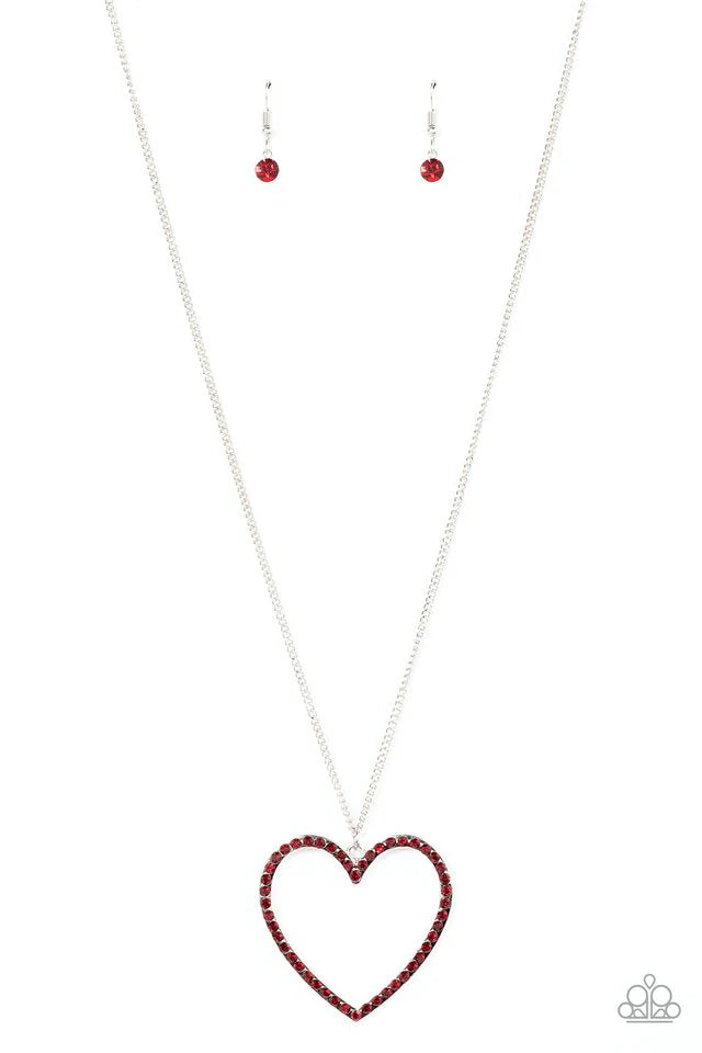 Paparazzi Necklace ~ Va-Va-VALENTINE - Red