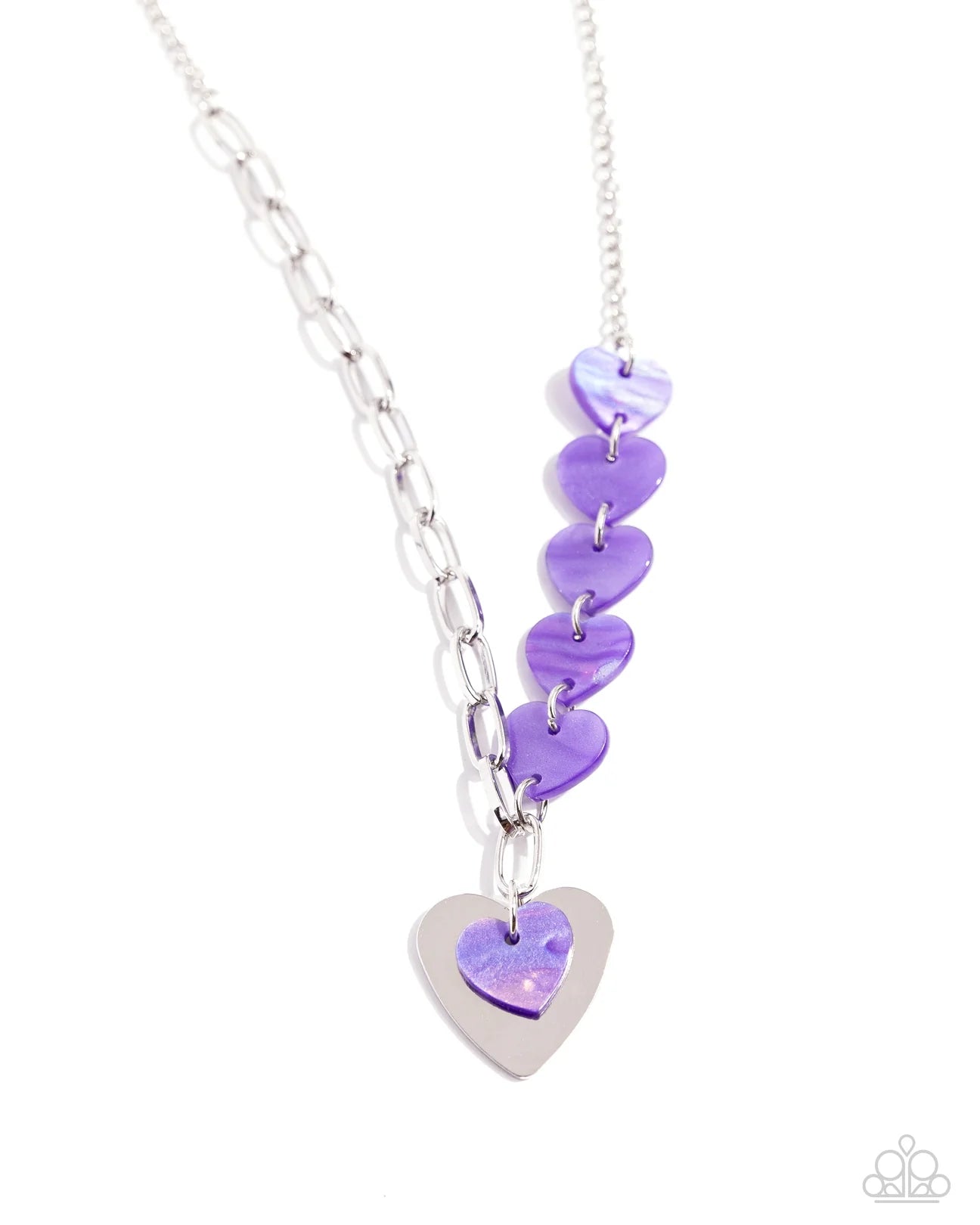 HEART Of The Movement - Purple Necklace - Paparazzi Accessories