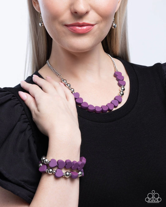 Necklace: "Malibu Motivation - Purple" 
Bracelet: "Malibu Moxie - Purple