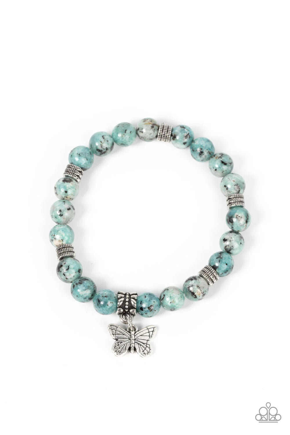 PAPARAZZI "BUTTERFLY NIRVANA" BLUE BRACELET