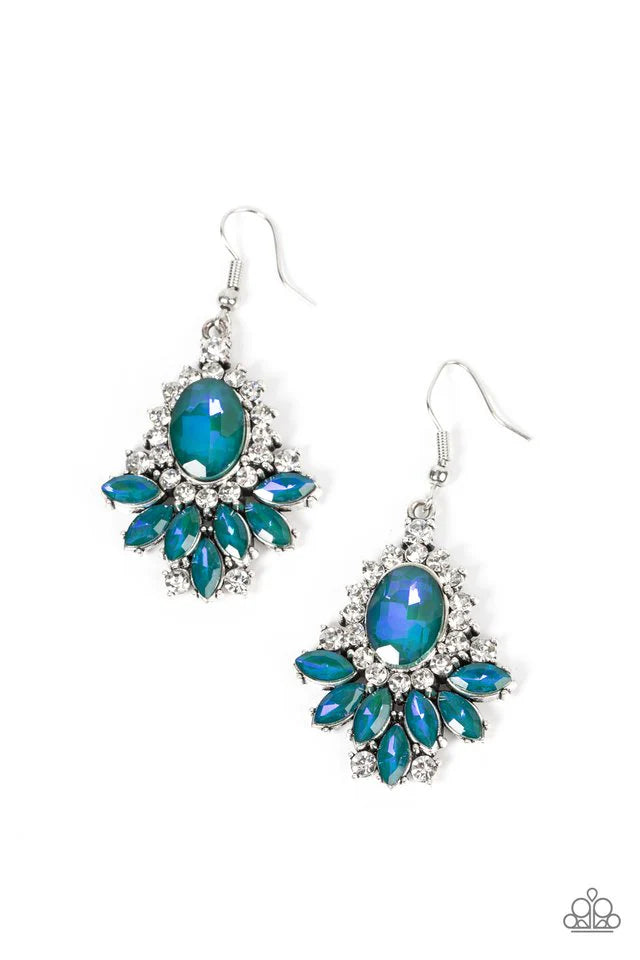 Paparazzi Earring ~ Magic Spell Sparkle - Green