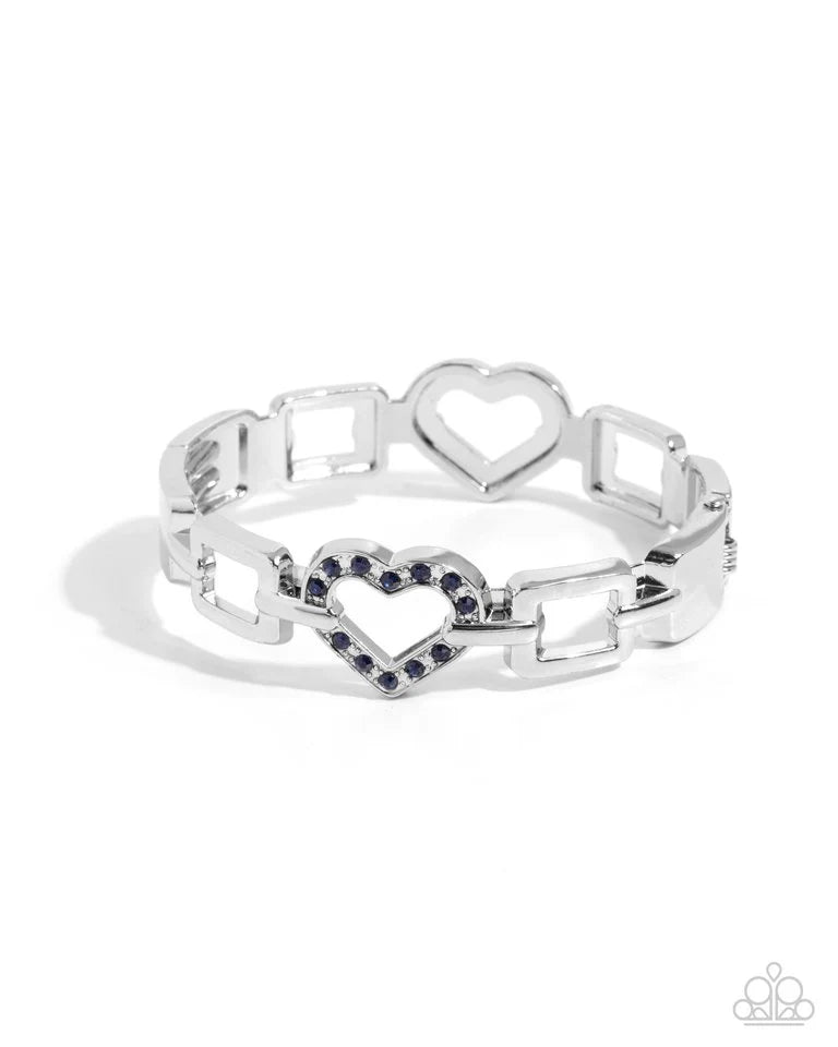 Paparazzi Bracelet ~ Flashy Fondness - Blue