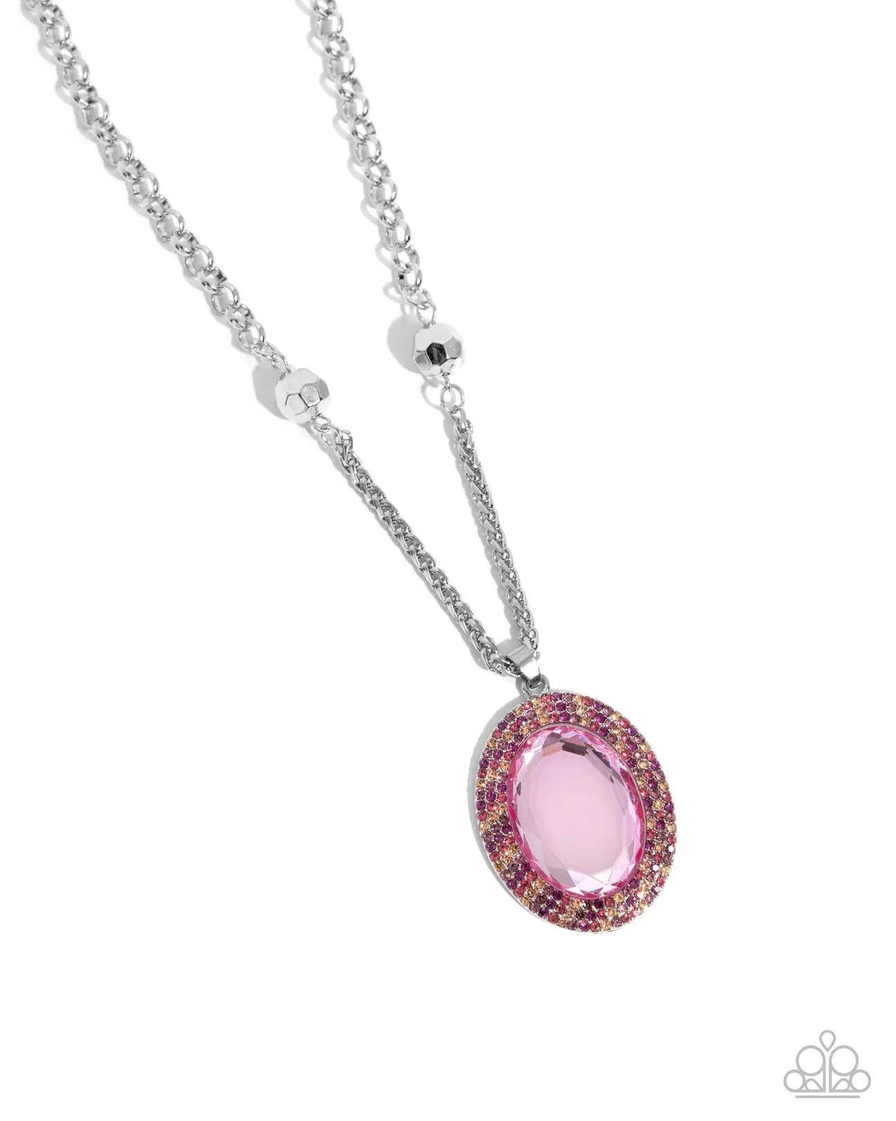 PAPARAZZI "MANUFACTURED MAJESTY" PINK NECKLACE