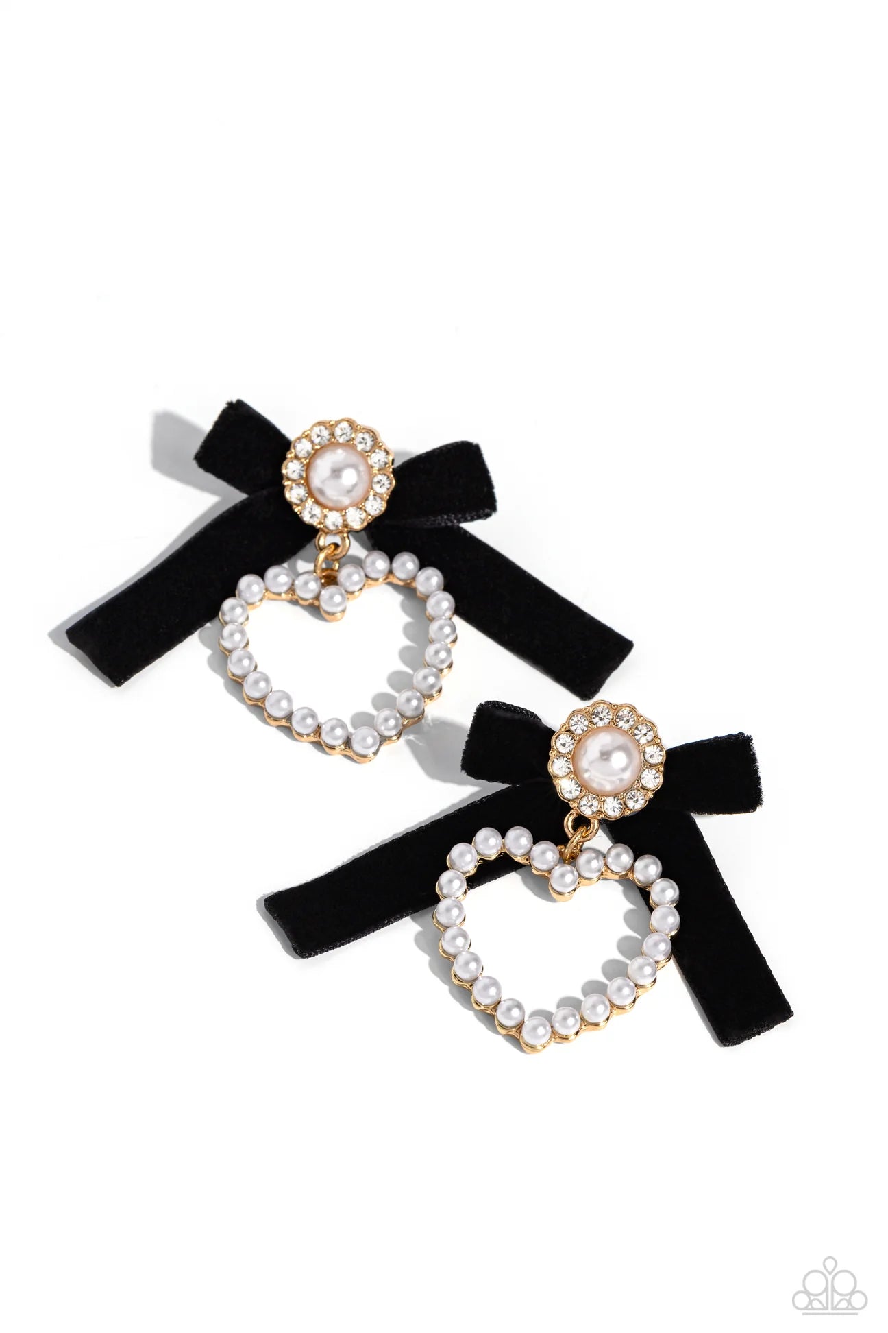 PAPARAZZI "BOW AND THEN" GOLD EARRINGS