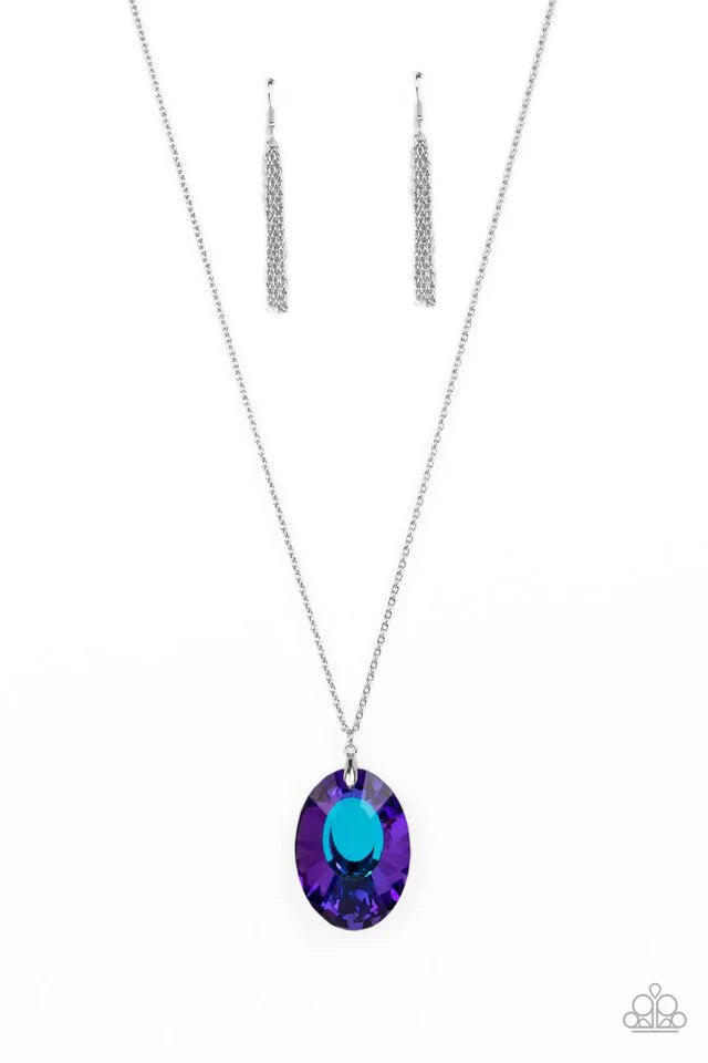 Paparazzi Necklace ~ Celestial Essence - Blue