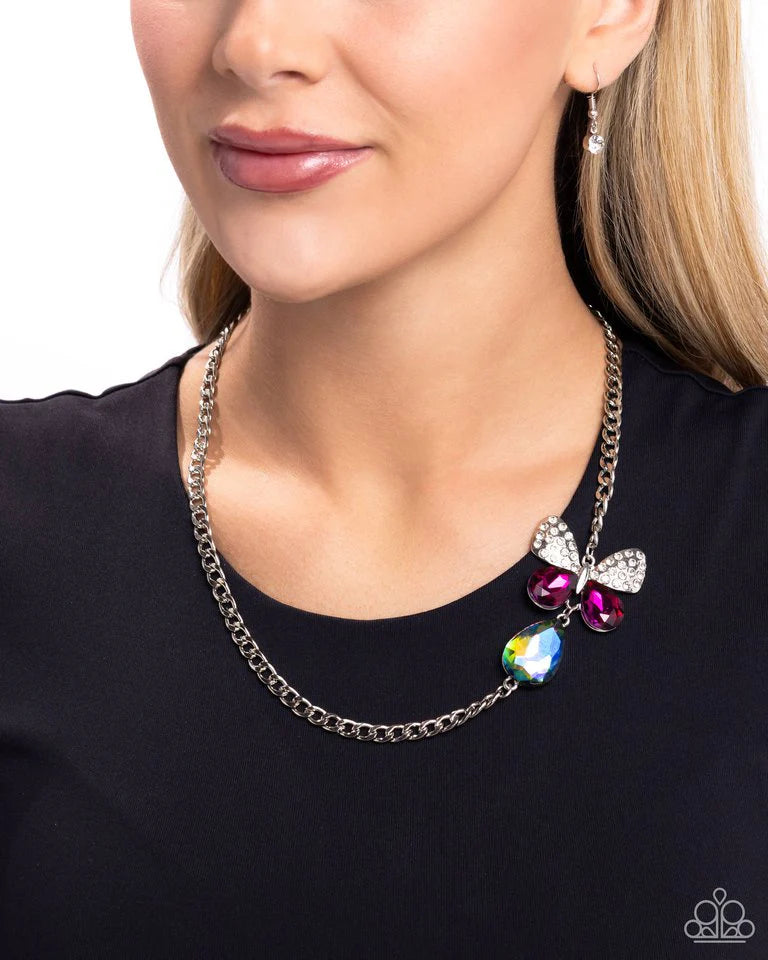 Paparazzi Necklace ~ Fluttering Finesse - Multi