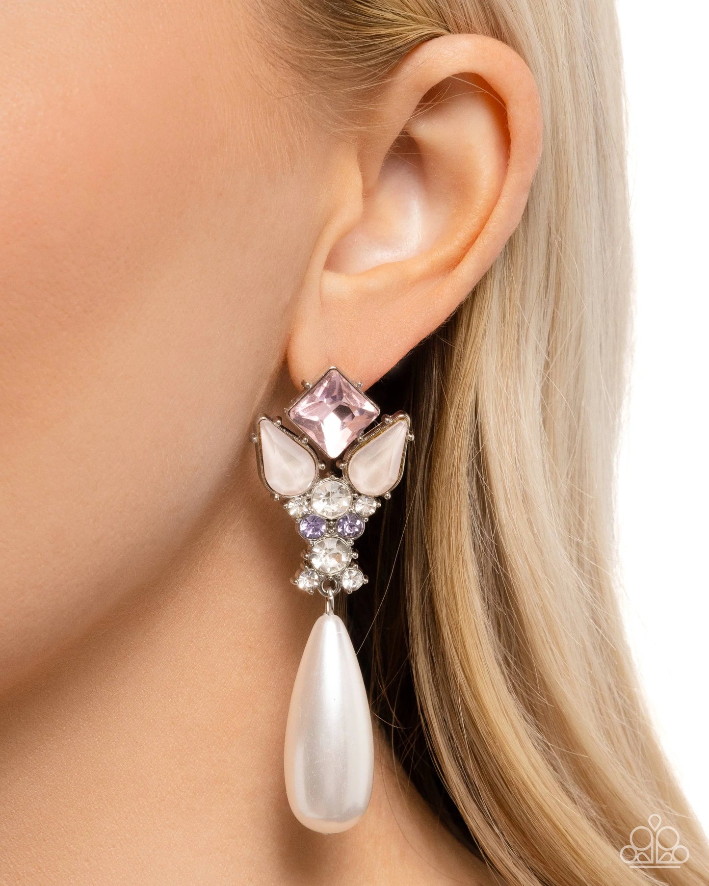 Paparazzi Pearly Promenade - Multi Post Earrings