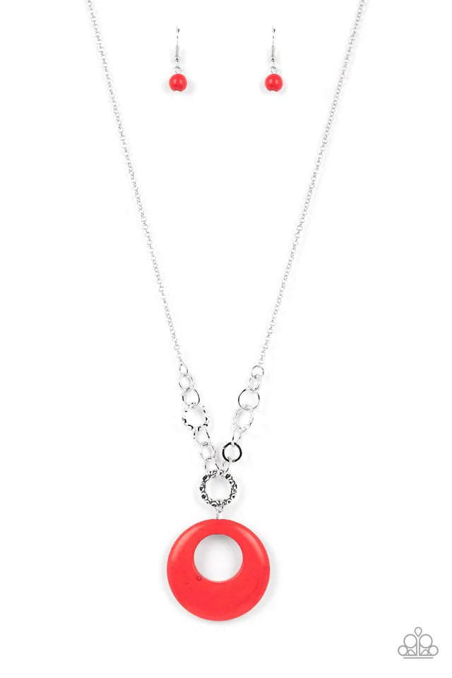 Paparazzi Necklace ~ Hidden Dune - Red