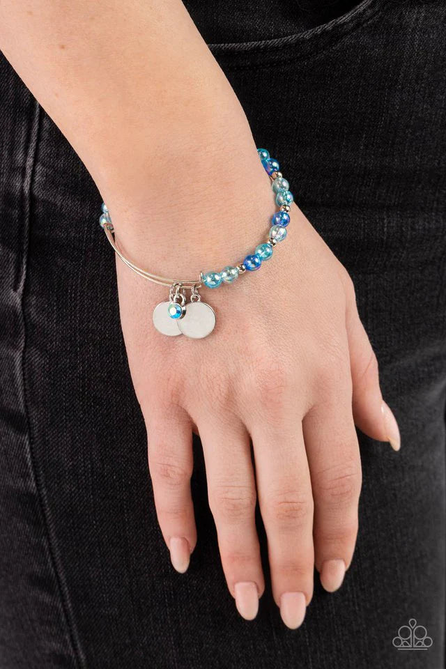 Paparazzi Bracelet ~ Bodacious Beacon - Blue