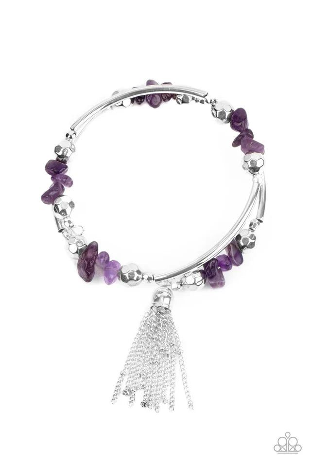 Paparazzi Bracelet ~ Mineral Mosaic - Purple