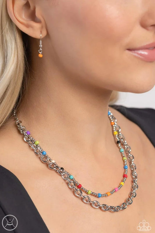 Paparazzi Necklace ~ A Pop of Color - Multi