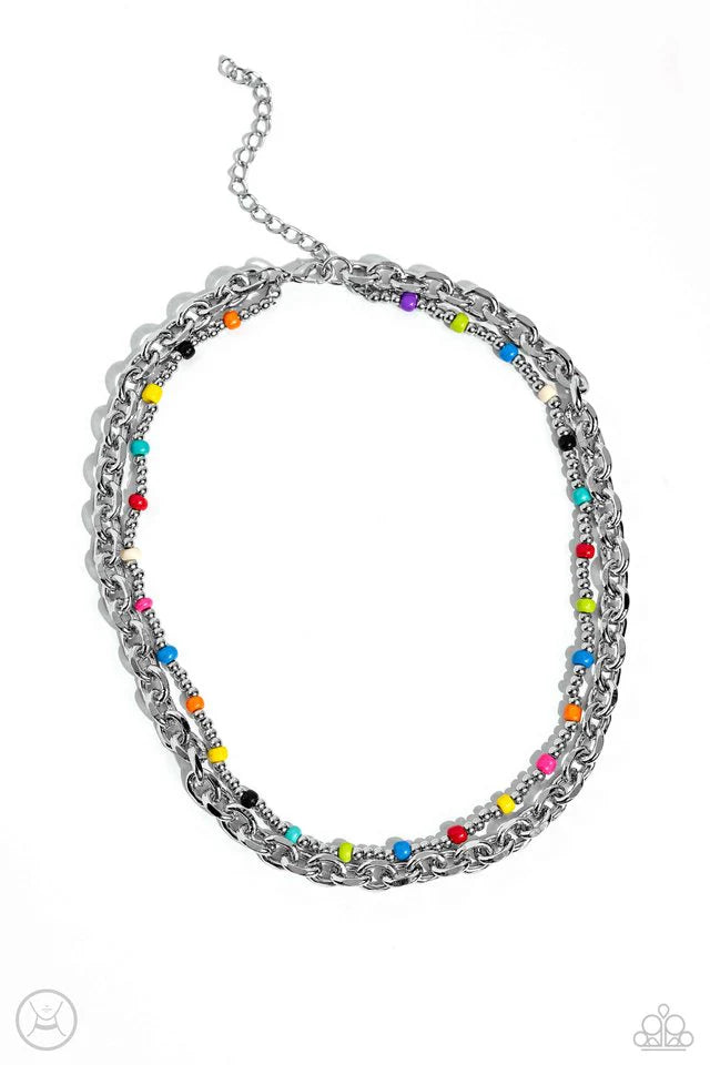 Paparazzi Necklace ~ A Pop of Color - Multi