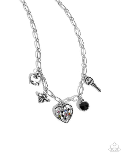 Paparazzi Necklace ~ Reminiscent Reveal Silver