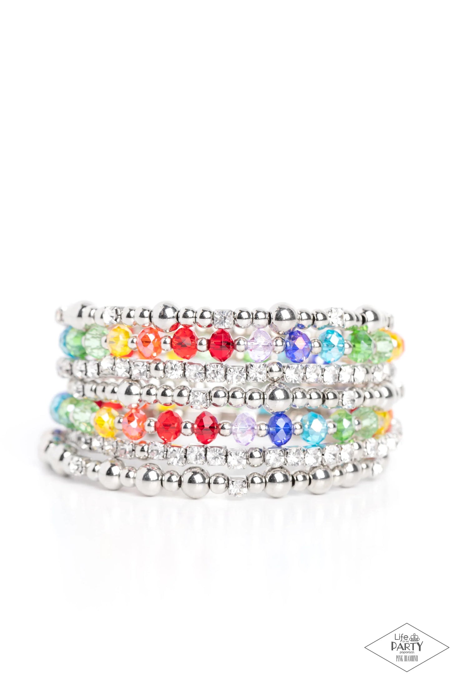 Paparazzi ICE Knowing You - Multi Bracelet