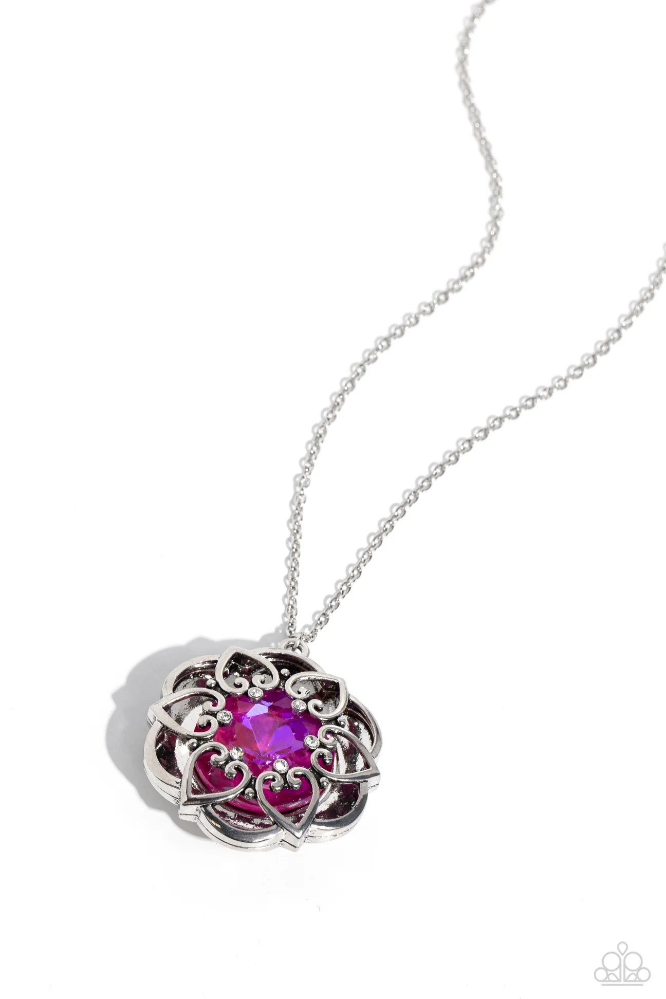 PAPARAZZI "FLOWERING FANTASY" PINK NECKLACE