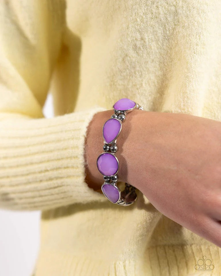 PAPARAZZI "BRIGHT CLUB" PURPLE NECKLACE/Paparazzi Bracelet ~ In All the BRIGHT Places - Purple