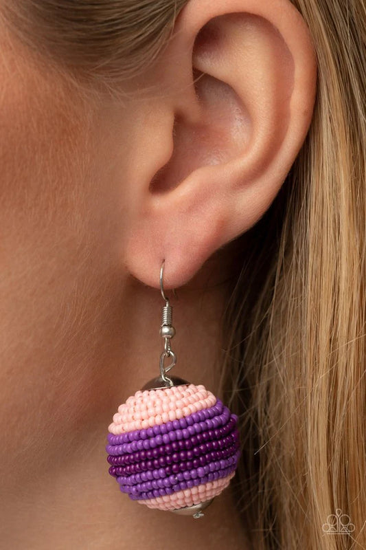 Paparazzi Earring ~ Zest Fest - Purple