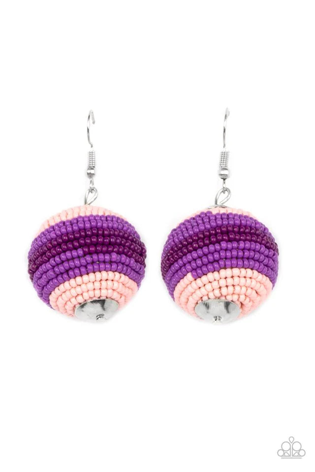 Paparazzi Earring ~ Zest Fest - Purple