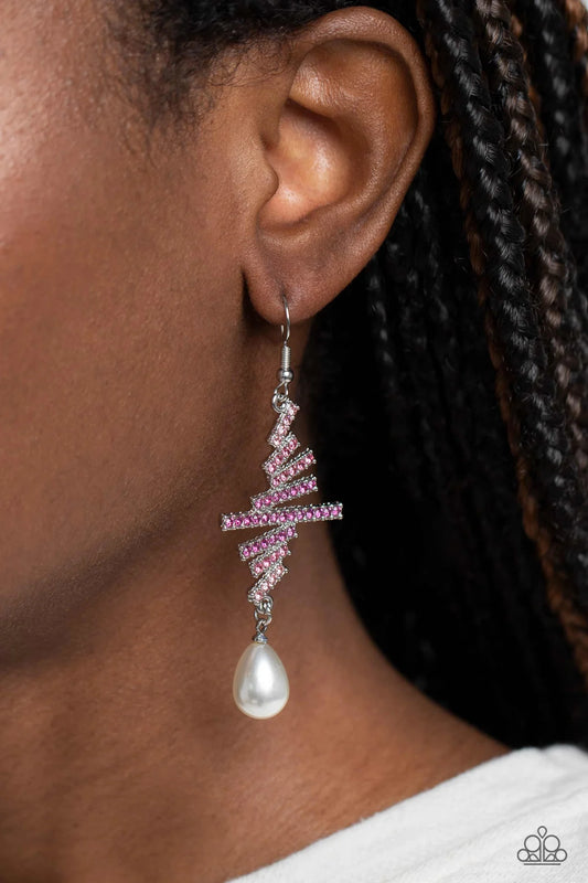 PAPARAZZI "TIMELESS TAPESTRY" PINK EARRINGS