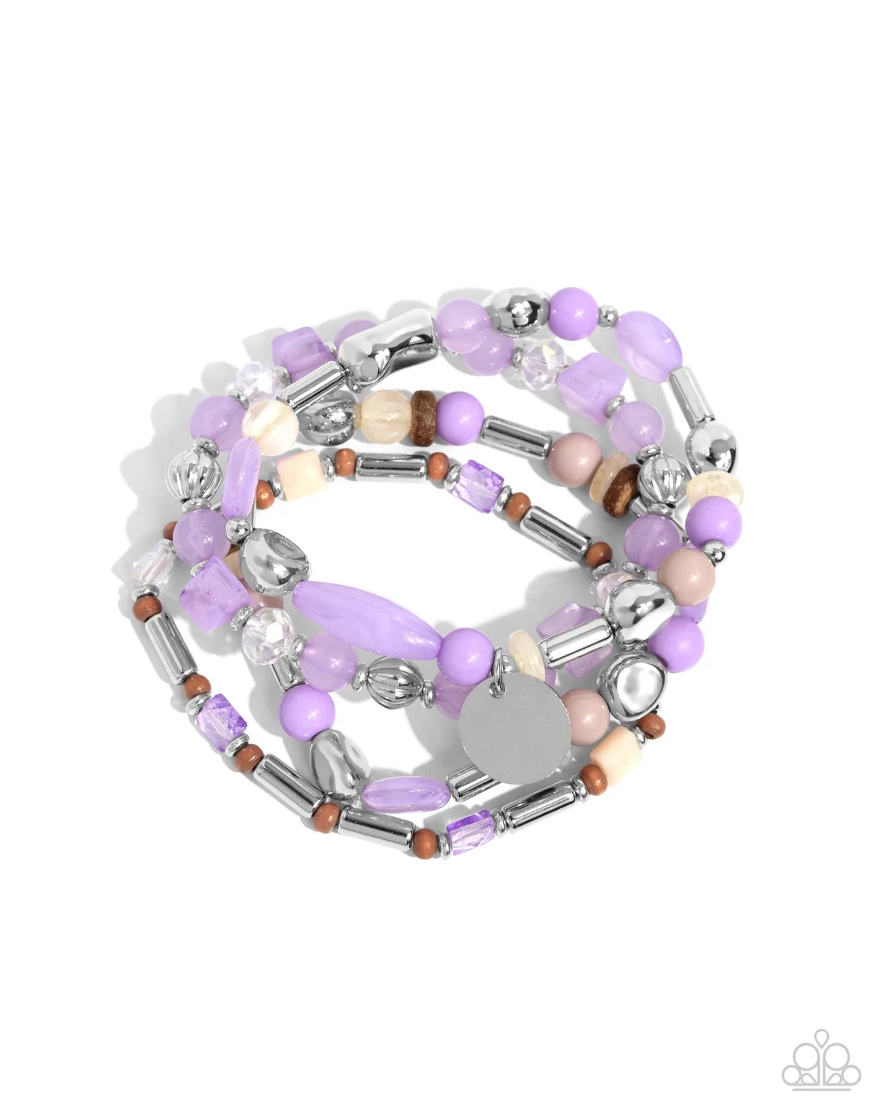 PAPARAZZI "CLOUDY CHIC" PURPLE BRACELET