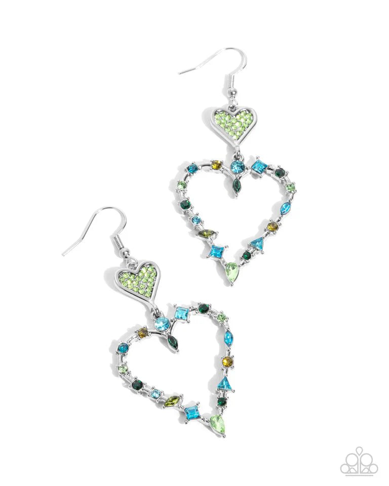 Paparazzi Earring ~ Parallel Passion - Green