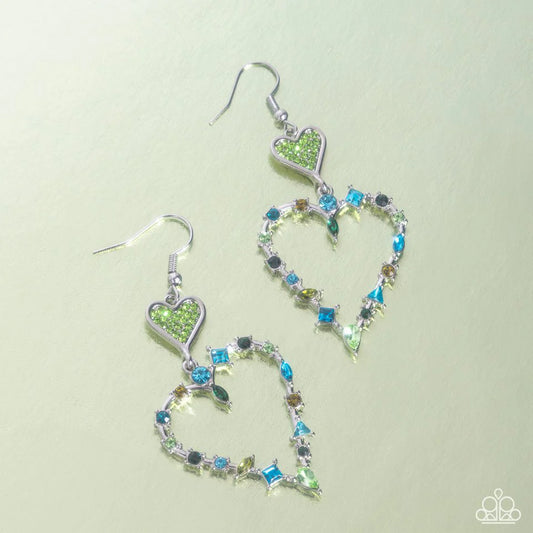 Paparazzi Earring ~ Parallel Passion - Green