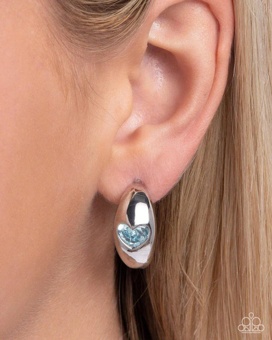 Paparazzi Earring ~ Perfect Point - Blue