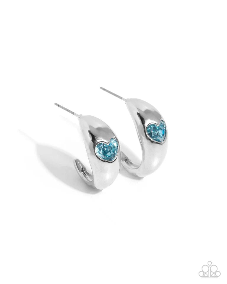 Paparazzi Earring ~ Perfect Point - Blue