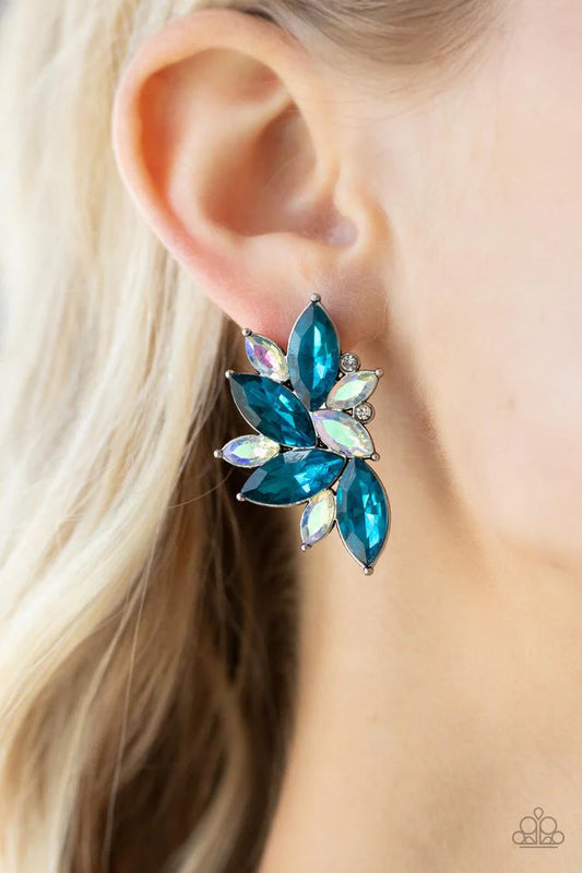 Paparazzi Earring ~ Instant Iridescence - Blue