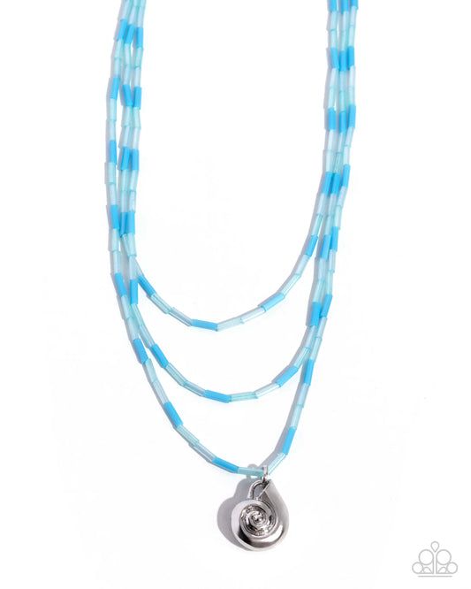 Paparazzi Spiral Safari - Blue Necklace